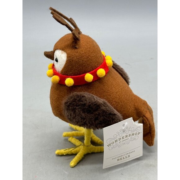 Wondershop Christmas Featherly Friends Bells 2022 Owl with antlers READ - Picture 3 of 6